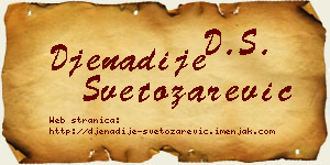 Đenadije Svetozarević vizit kartica